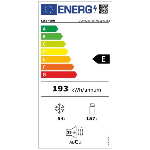 LIEBHERR CUele 231 Hűtő-fagyasztó-automata SmartFrost-tal