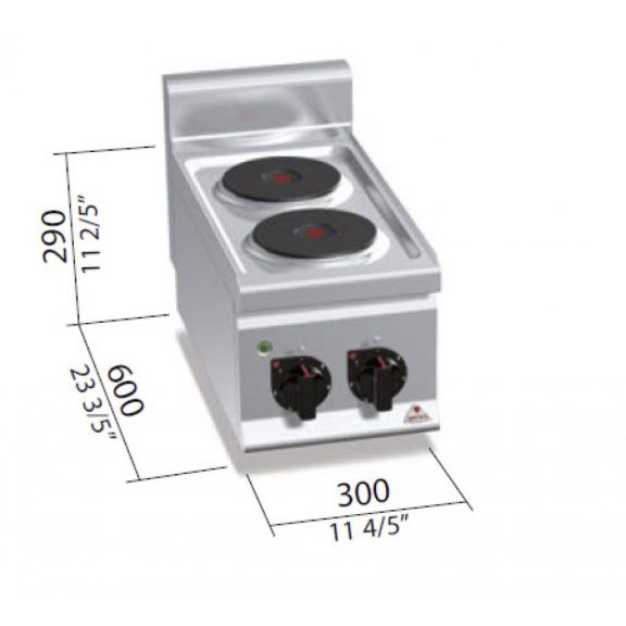 Berto's elektromos tűzhely (4 kW)