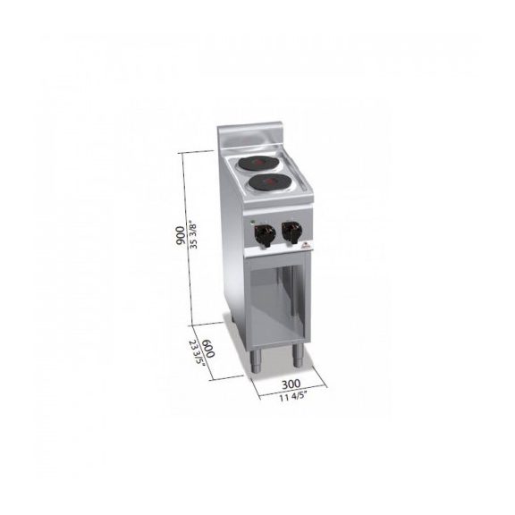 Berto's elektromos tűzhely (4 kW)