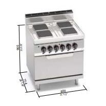 Berto's elektromos tűzhely (6,4 kW)