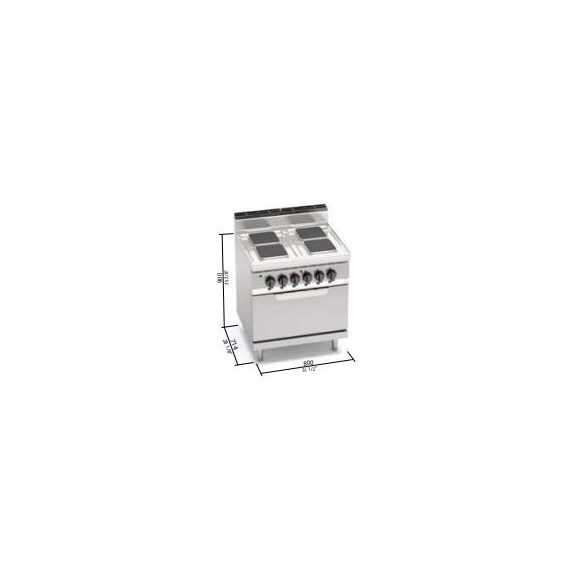 Berto's elektromos tűzhely (6,4 kW)