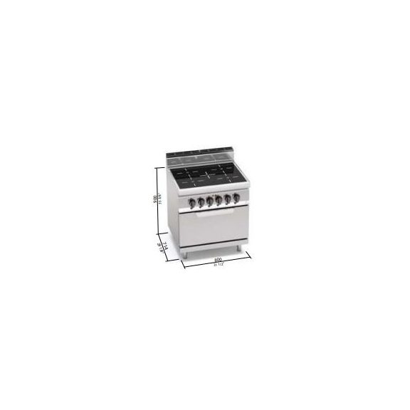 Berto's elektromos tűzhely (20,3 kW)