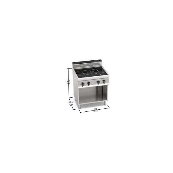 Berto's indukciós tűzhely (14 kW)
