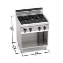 Berto's elektromos tűzhely (12,8 kW)