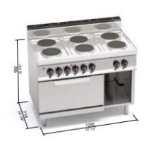 Berto's elektromos tűzhely (23,1 kW)