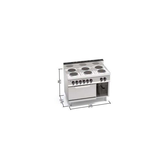 Berto's elektromos tűzhely (23,1 kW)