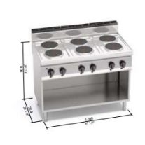 Berto's elektromos tűzhely (15,6 kW)
