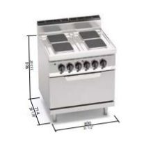 Berto's elektromos tűzhely (17,9 kW)