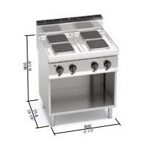 Berto's elektromos tűzhely (10,4 kW)