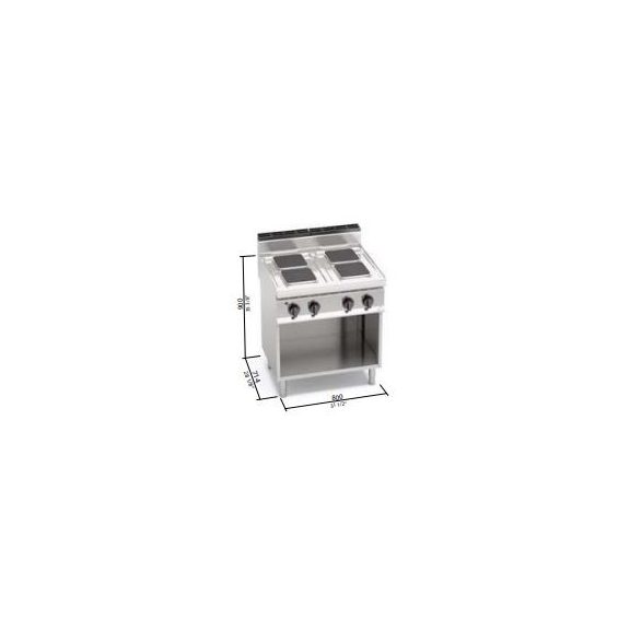 Berto's elektromos tűzhely (10,4 kW)