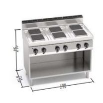 Berto's elektromos tűzhely (15,6 kW)