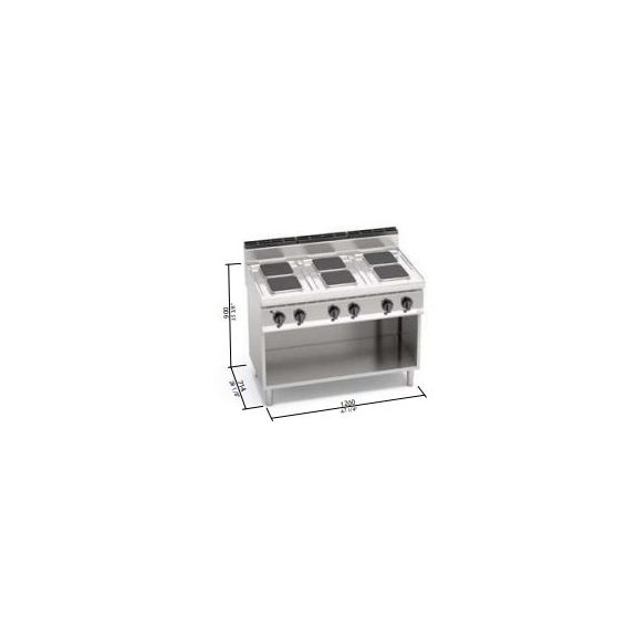 Berto's elektromos tűzhely (15,6 kW)