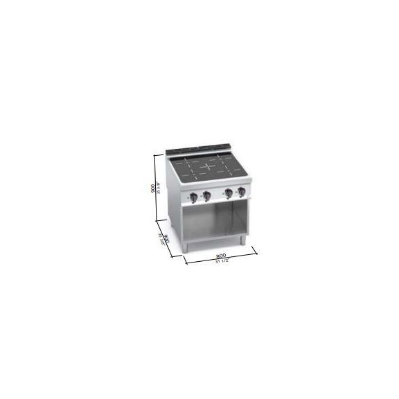 Berto's indukciós tűzhely (20 kW)