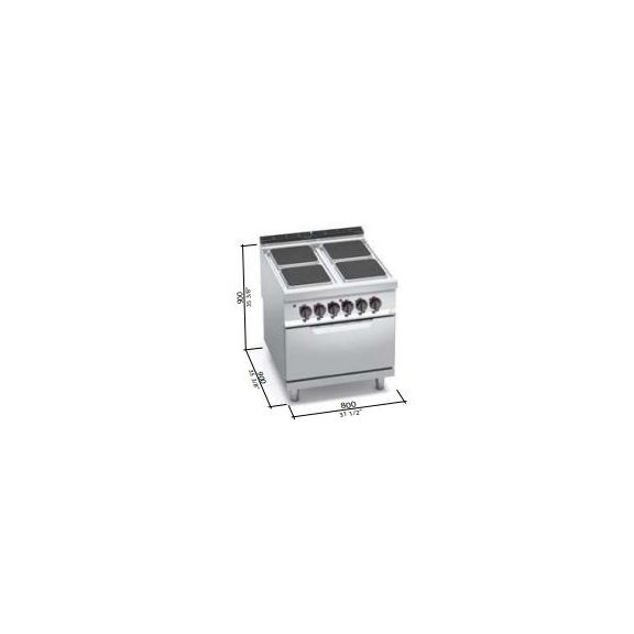 Berto's elektromos tűzhely (21,5 kW)