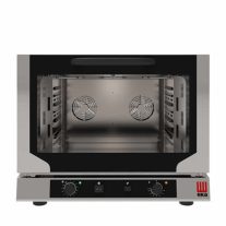   Tecnoeka kombinált sütő párolóberendezés, elektromos, 4 x GN1/1 cm, gasztronómiai, mechanikus vezérléssel, grillfunkcióval