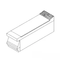 Fagor asztali blokk munkaasztal, 200 × 730 × 290 mm – EN-7025