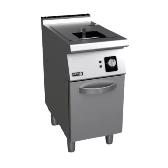 Fagor egymedencés szabadon álló gázüzemű olajsütő, 15 liter, egy kosárral – F-G7115 Fagor egymedencés szabadon álló gázüzemű olajsütő, 15 liter, egy kosárral – F-G7115