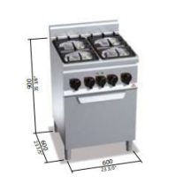 Berto's gáztűzhely (12,4 kW)