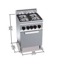 Berto's gáztűzhely (22,5 kW)