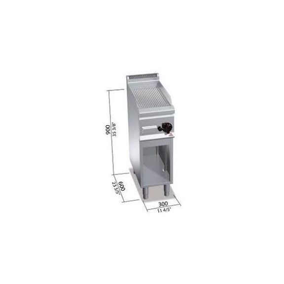 Berto's gázüzemű lapsütő (4 kW)