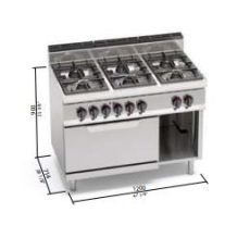 Berto's gáztűzhely (39 kW)
