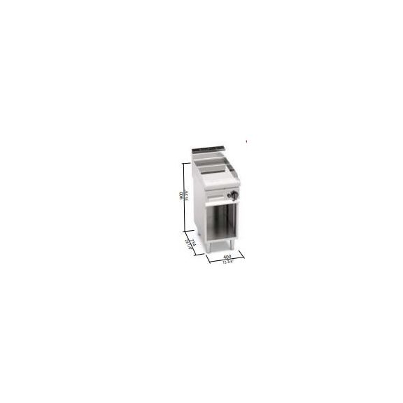 Berto's gázüzemű lapsütő (6,9 kW)