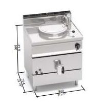 Berto's gázüzemű főzőüst (15,5 kW)