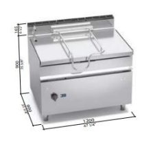 Berto's gázüzemű serpenyő (30 kW)