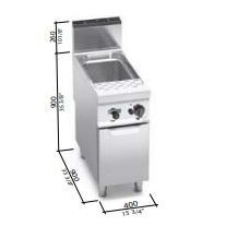 Berto's gázüzemű tésztafőző (12 kW)