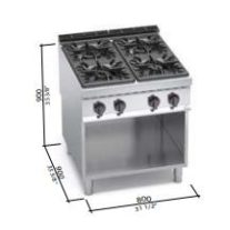 Berto's gáztűzhely (34,5 kW)