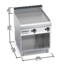 Berto's gázüzemű lapsütő (20 kW)