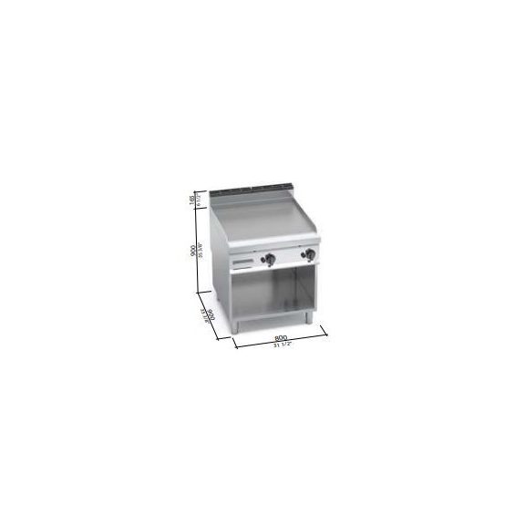 Berto's gázüzemű lapsütő (20 kW)