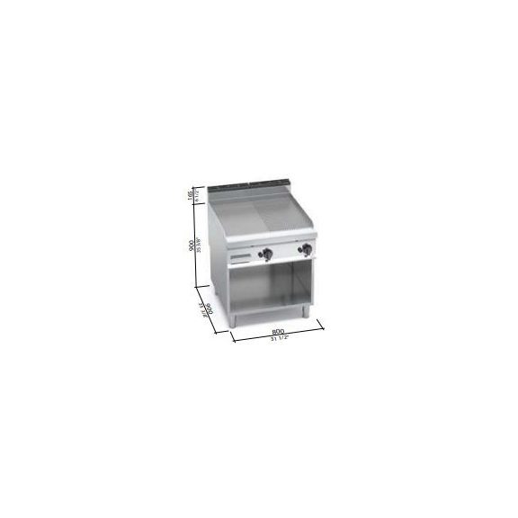 Berto's gázüzemű lapsütő (20 kW)