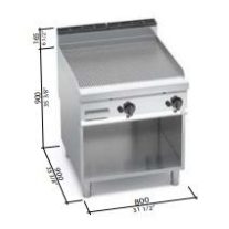 Berto's gázüzemű lapsütő (20 kW)