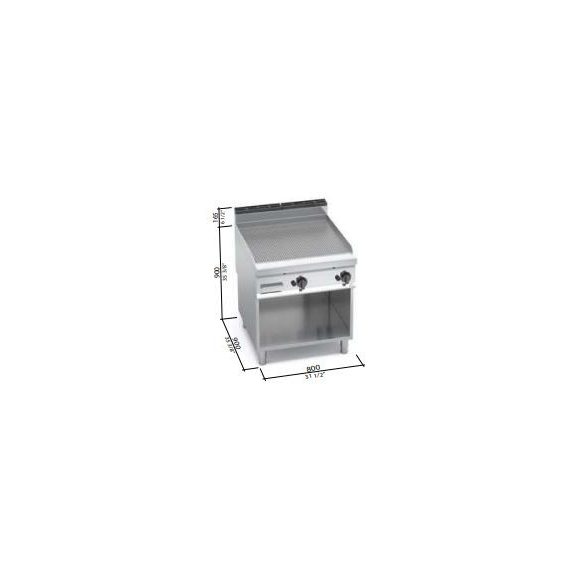 Berto's gázüzemű lapsütő (20 kW)