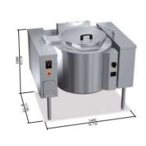 Berto's gázüzemű főzőüst (21,5 kW)