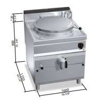 Berto's gázüzemű főzőüst (34,5 kW)