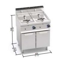 Berto's gázüzemű olajsütő (13,8 kW)