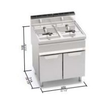 Berto's gázüzemű olajsütő (25,4 kW)