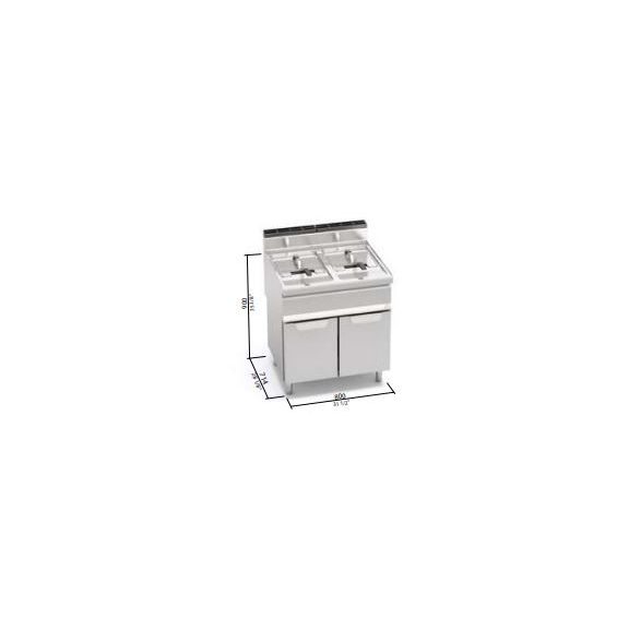 Berto's gázüzemű olajsütő (25,4 kW)