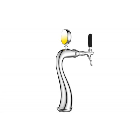 Goose 1-2 csapos sörtorony világítós emblémat. (króm)