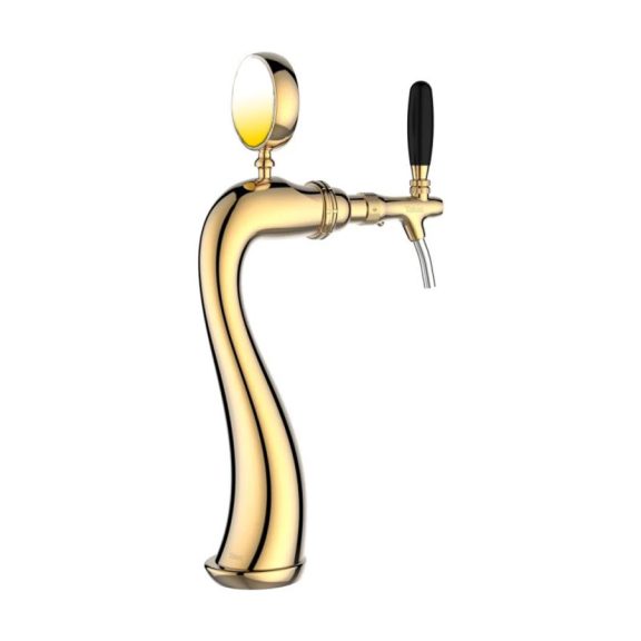 Goose 1-2 csapos sörtorony világítós emblémat. (króm)