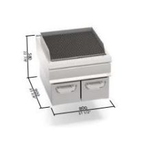 Berto's gázüzemű grillsütő (24 kW)