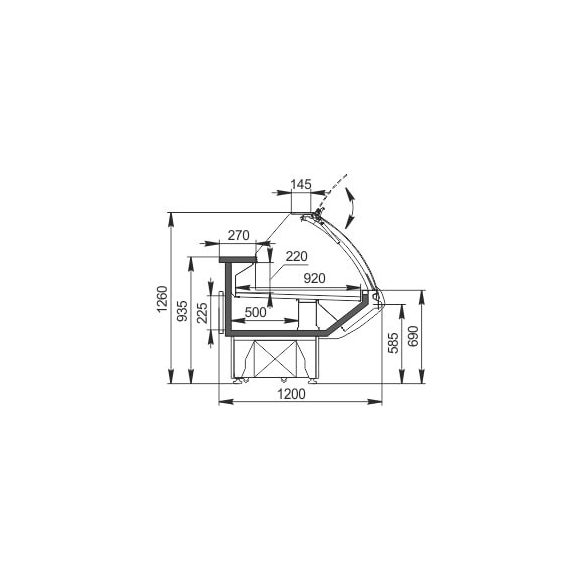 MISSOURI 1.0 (AG-120-deli-PS-126-DBA) | Csemegepult