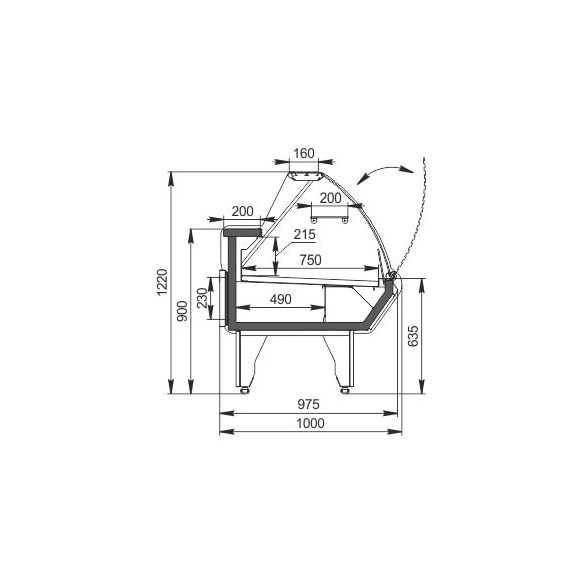 MISSOURI 1.3 (AG-097-deli-OS-122-DBA) | Csemegepult