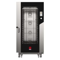  Tecnoeka kombi sütő gőzpároló, elektromos, gasztronómiai, 20 tálcás, érintőpaneles