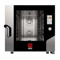   Tecnoeka kombi sütő gőzpároló, elektromos, cukrászati, 6 tálcás, érintőpaneles, 11,4 kw