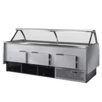 TDOM MR80.100VC Csemegepult hajlított üveggel - 152cm – MR08100VVC_1520mm