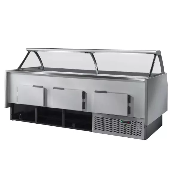 TDOM MR80.100VC Csemegepult hajlított üveggel - 152cm – MR08100VVC_1520mm