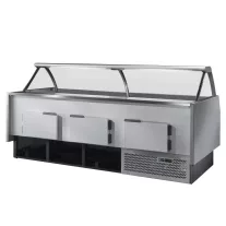 TDOM MR80.100VC Csemegepult hajlított üveggel - 104cm – MR08100VVC